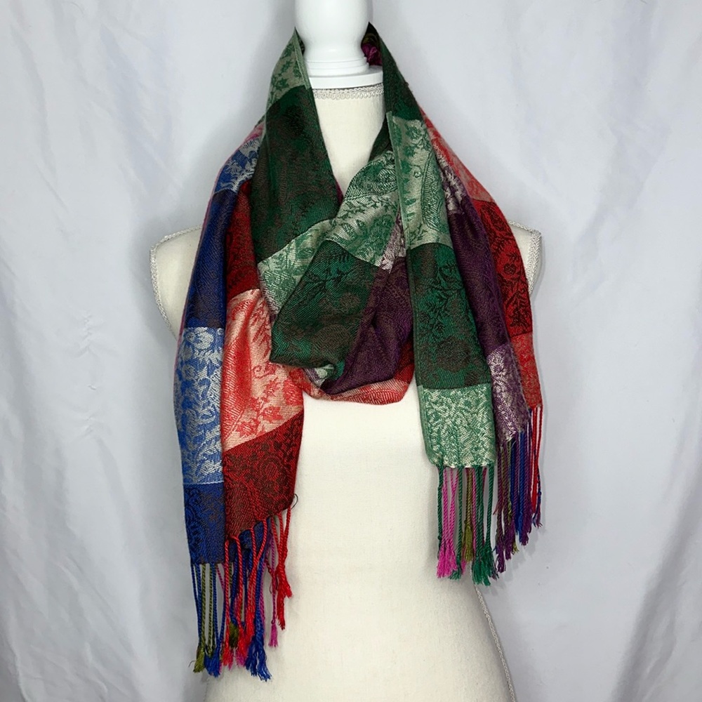 100% Pashmina Patchwork Scarf